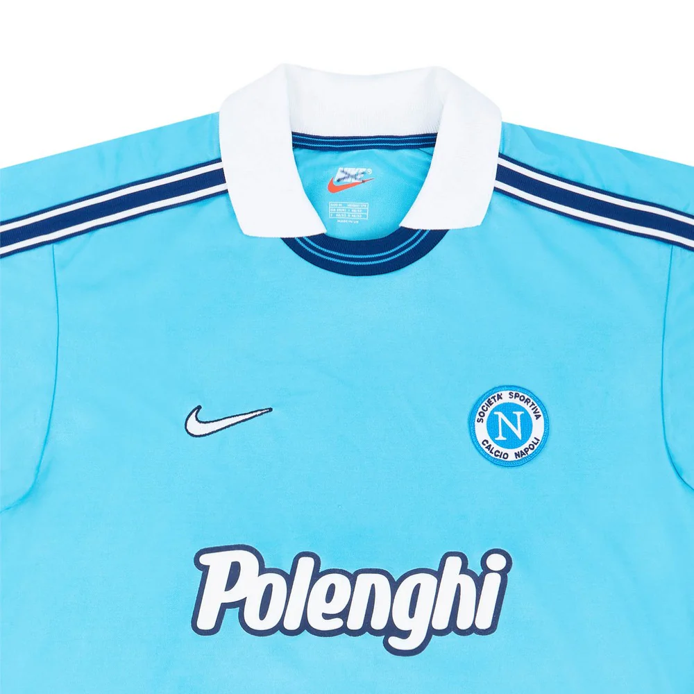 1998-99 SSC Napoli 1a Equipación Manga Larga - Image 2