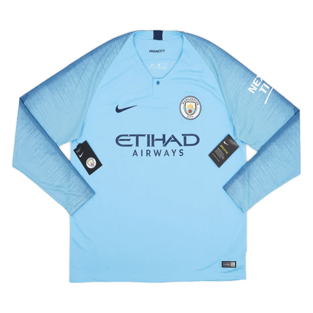 2018-19 Manchester City FC 1a Equipación Manga Larga