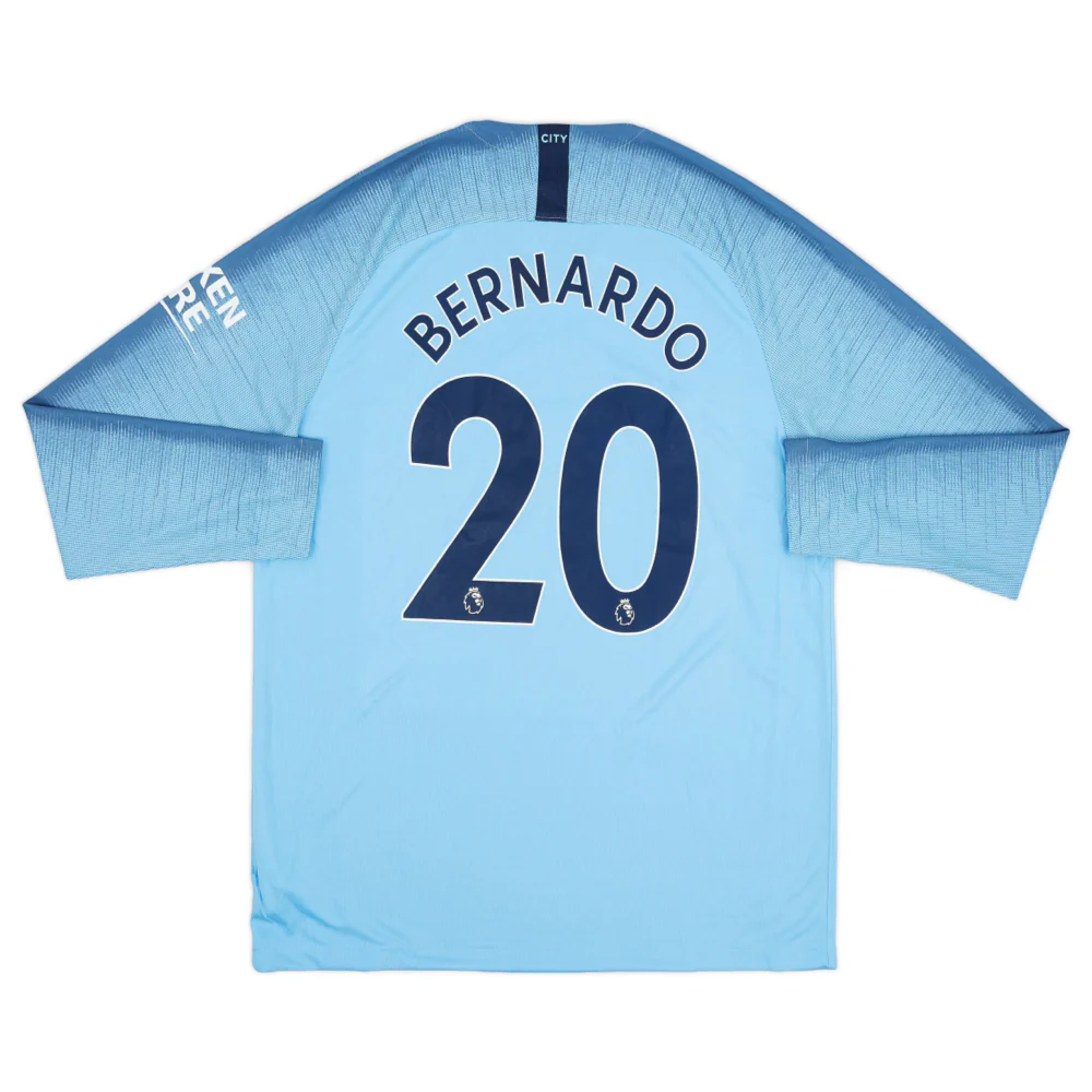2018-19 Manchester City FC 1a Equipación Manga Larga - Image 2